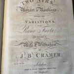 Cramer, Johann Baptist. Two Airs by Mozart & Rousseau