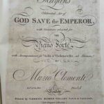 Clementi, Muzio. Haydn’s Celebrated air of GOD SAVE THE EMPEROR