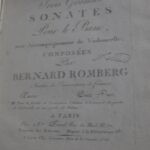 Romberg, Bernhard. Trois grandes sonates pour le piano